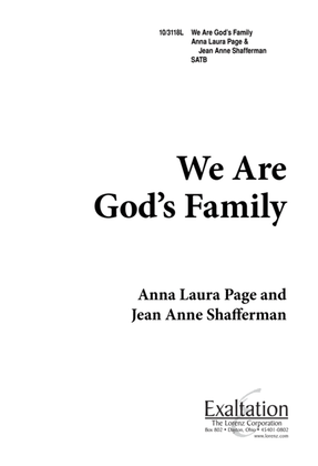 Book cover for We Are God's Family