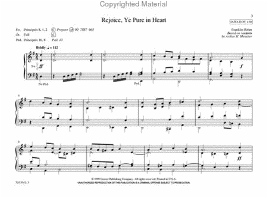Suddenly Sunday Organ Solo scores gallery preview page 2