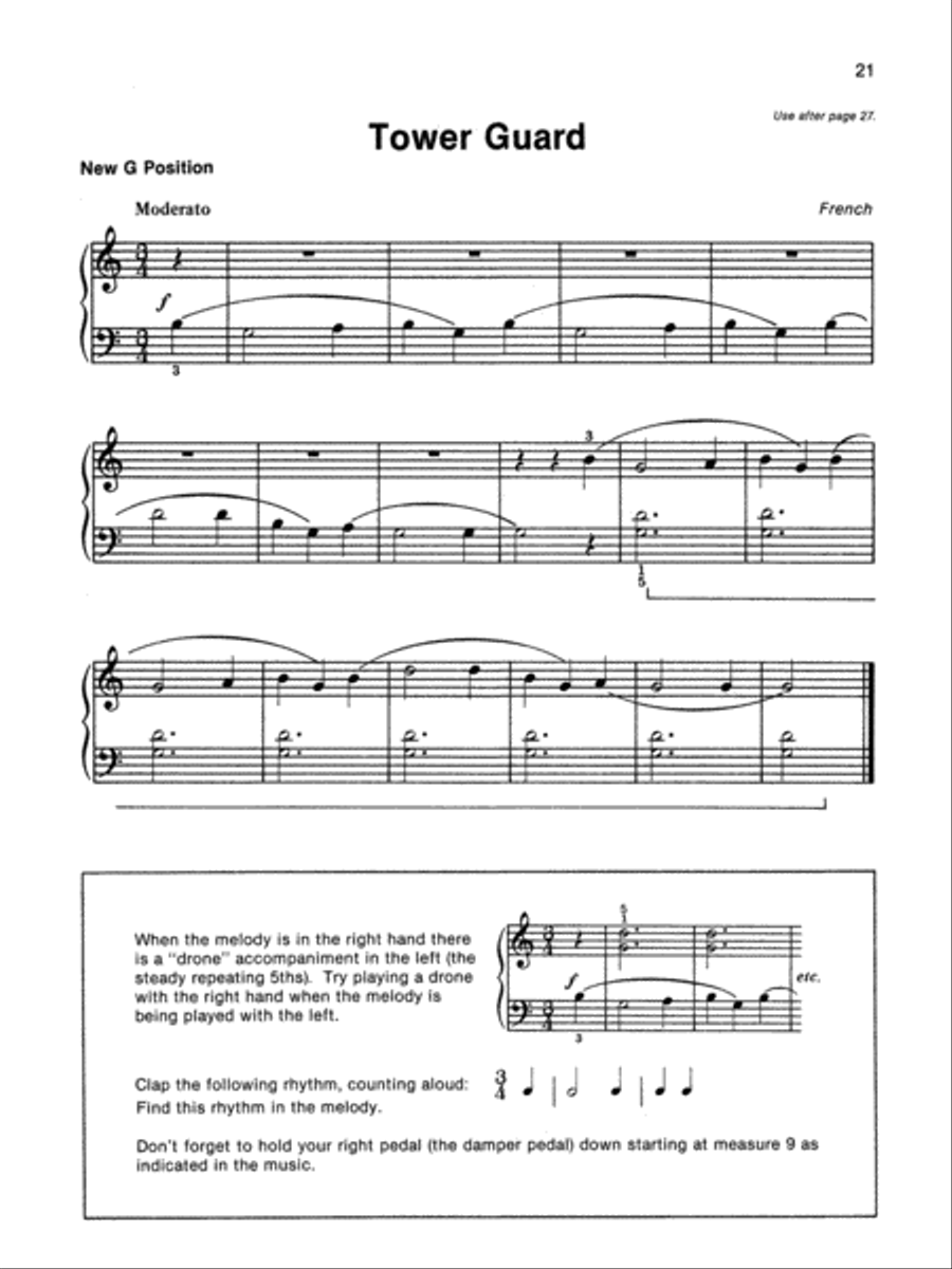 Alfred's Basic Piano Course Folk Song Book, Level 1B Piano Method scores gallery preview page 4