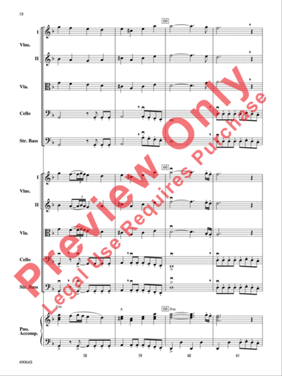 Wood's Bolero String Orchestra scores gallery preview page 19