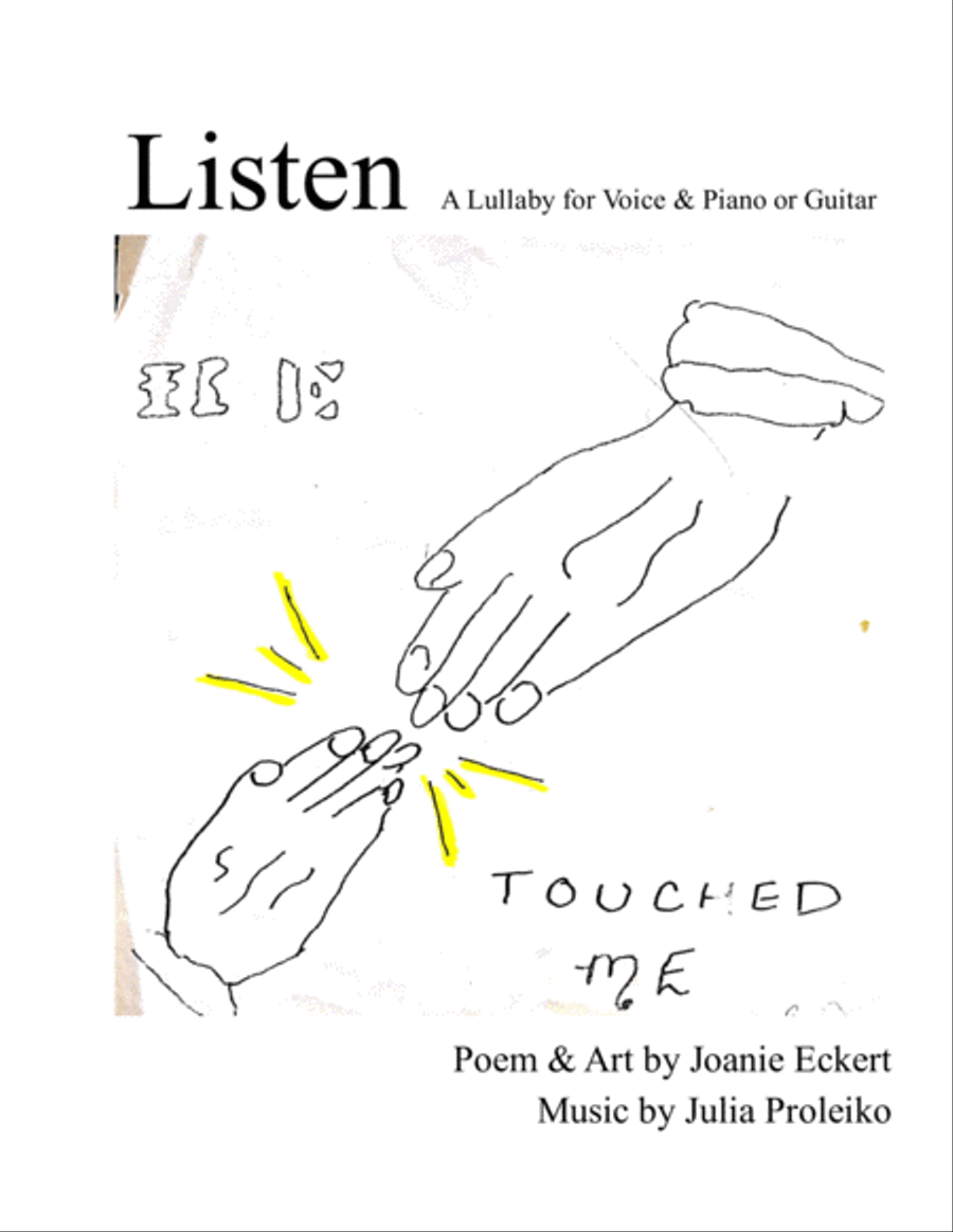 Listen: A Lullaby for Voice & Piano or Guitar Unison Choir scores gallery preview page 1