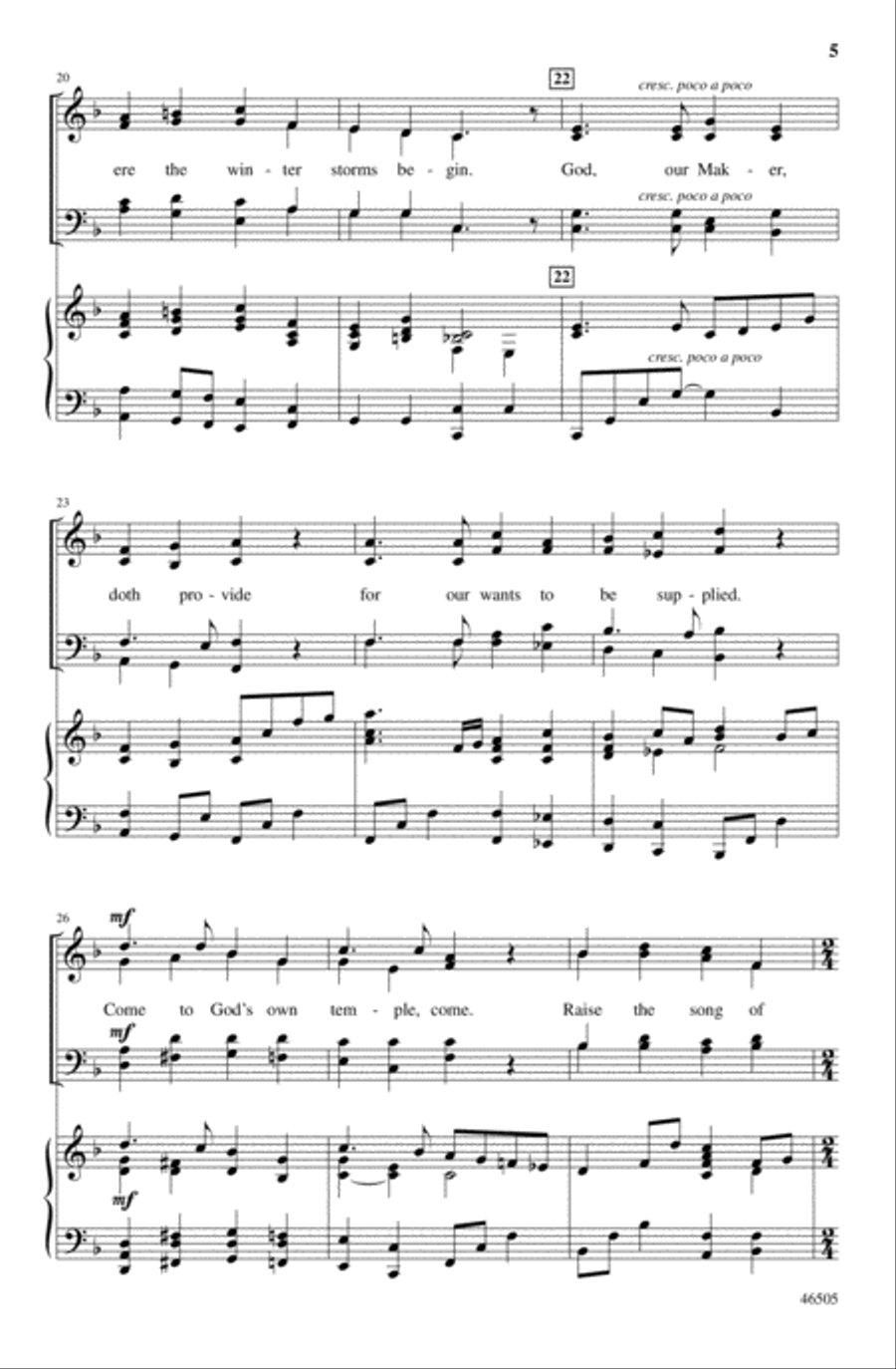 Give Thanks and Sing! Give Thanks and Sing! 4-Part scores gallery preview page 15