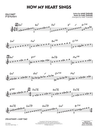 How My Heart Sings (arr. Mike Tomaro) - Bb Solo Sheet
