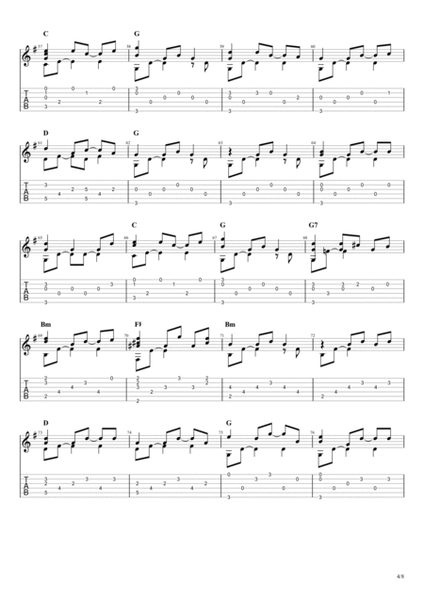 O Holy Night (Solo Fingerstyle Guitar Tab) image number null