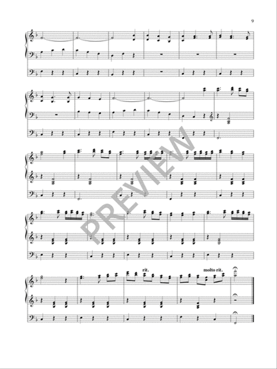 Three Hispanic Carols for Organ Organ Solo scores gallery preview page 11