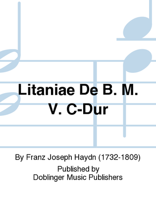 Book cover for Litaniae de B. M. V. C-Dur