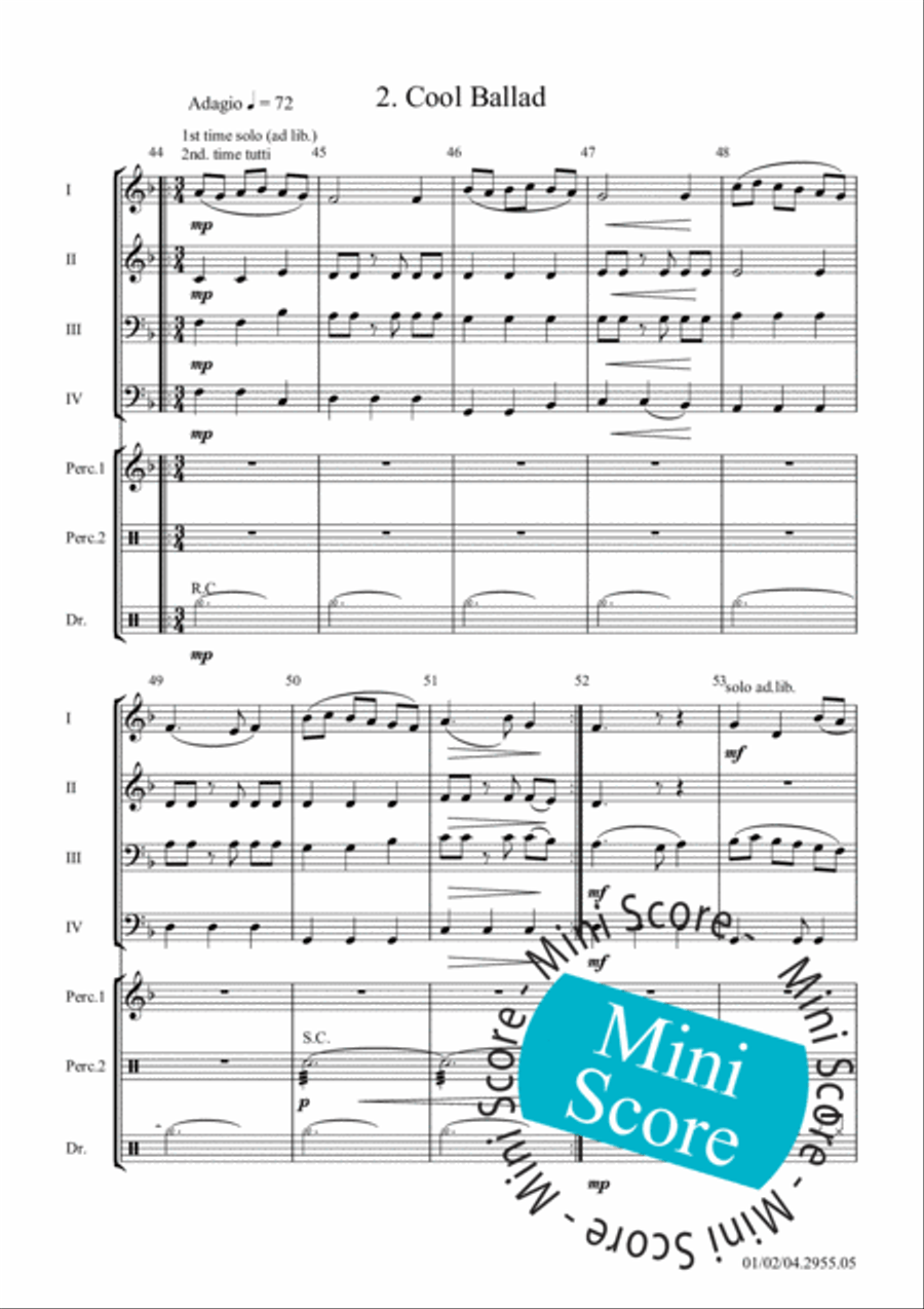 Three Cool Dances Three Cool Dances Concert Band scores gallery preview page 10