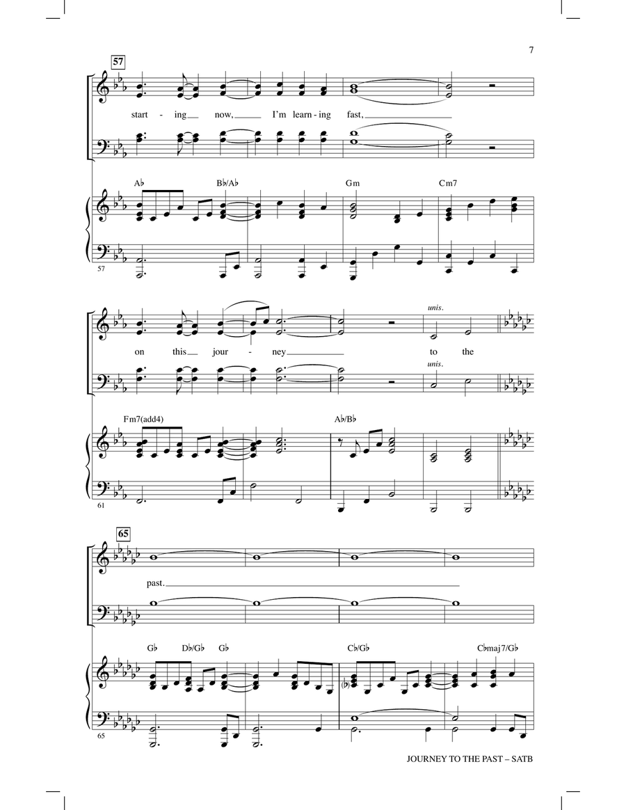 Journey To The Past (from Anastasia) (arr. Audrey Snyder) 4-Part scores gallery preview page 6