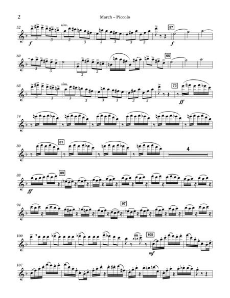 March from Suite for Variety Orchestra, No. 1 - Piccolo
