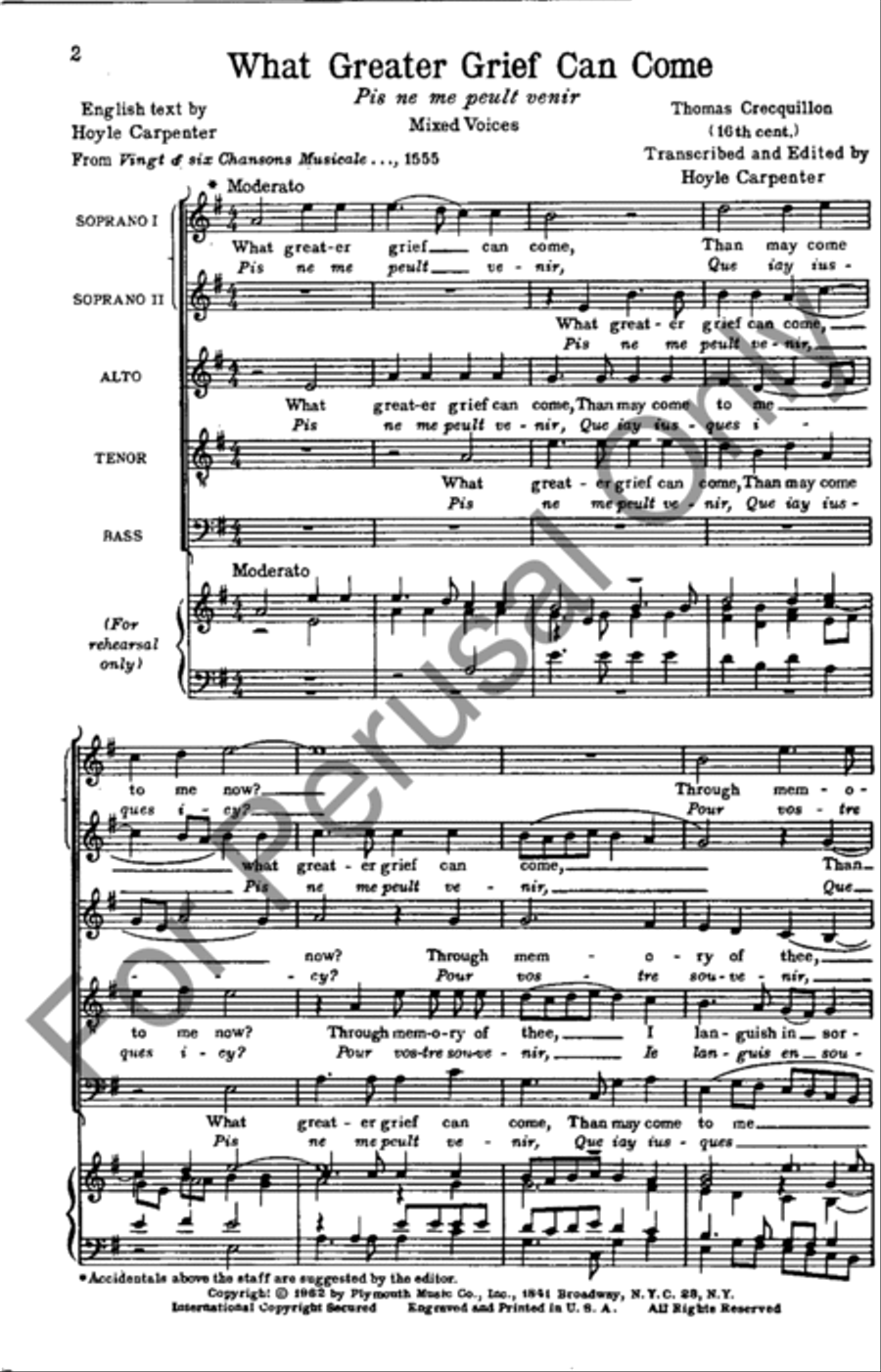 What Greater Grief Can Come 4-Part scores gallery preview page 2
