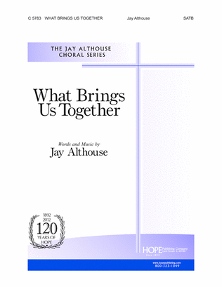 Book cover for What Brings Us Together