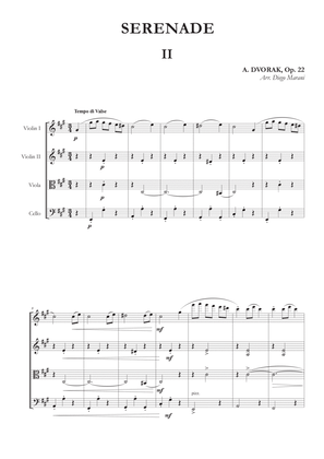 Book cover for Waltz from Serenade Op. 22 for String Quartet