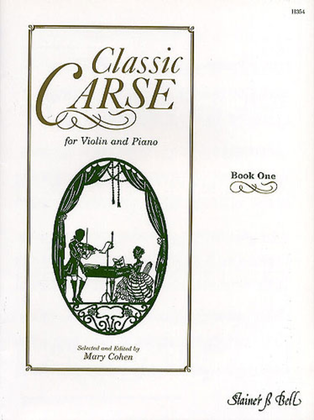 Book cover for Classic Carse, Book 1 for Violin and Piano