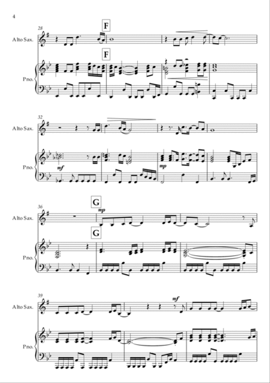 Circle Of Life Alto Saxophone scores gallery preview page 4