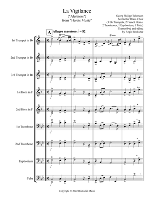 La Vigilance (from "Heroic Music") (Bb) (Brass Choir - 3 Trp, 2, Hrn, 2 Trb, 1 Euph, 1 Tuba)