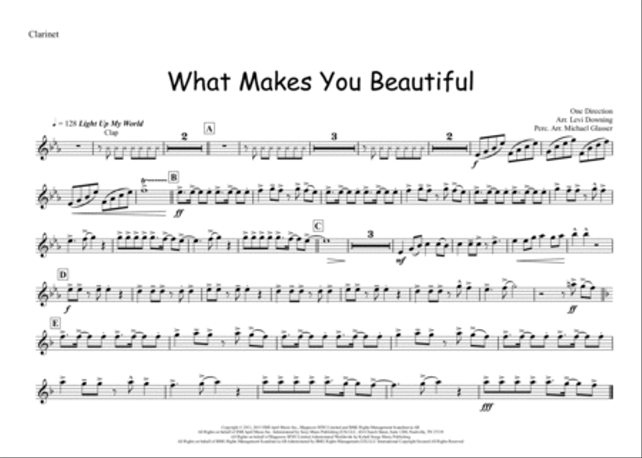 What Makes You Beautiful Marching Band scores gallery preview page 6