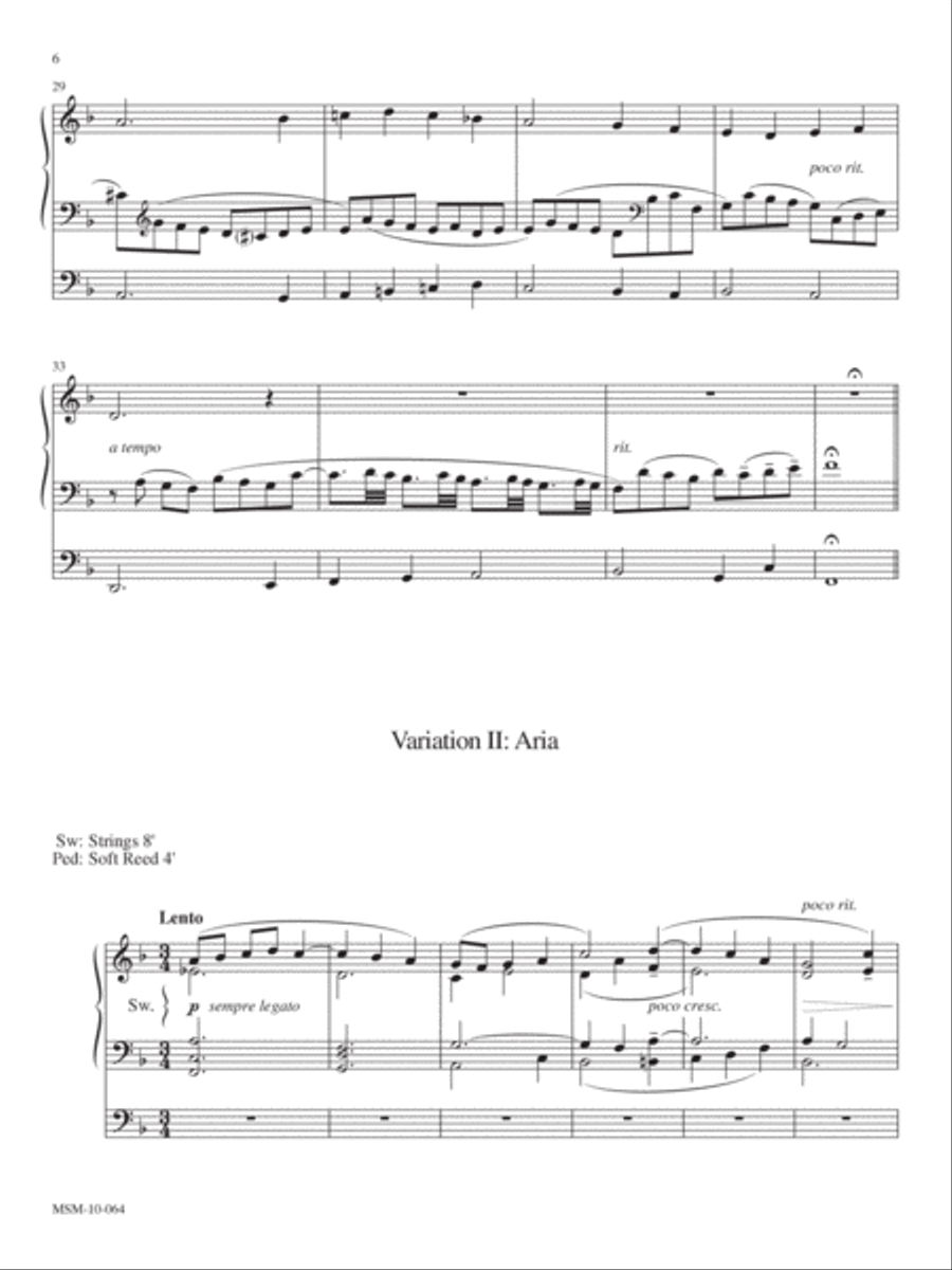 Variations on an English Carol Organ scores gallery preview page 6