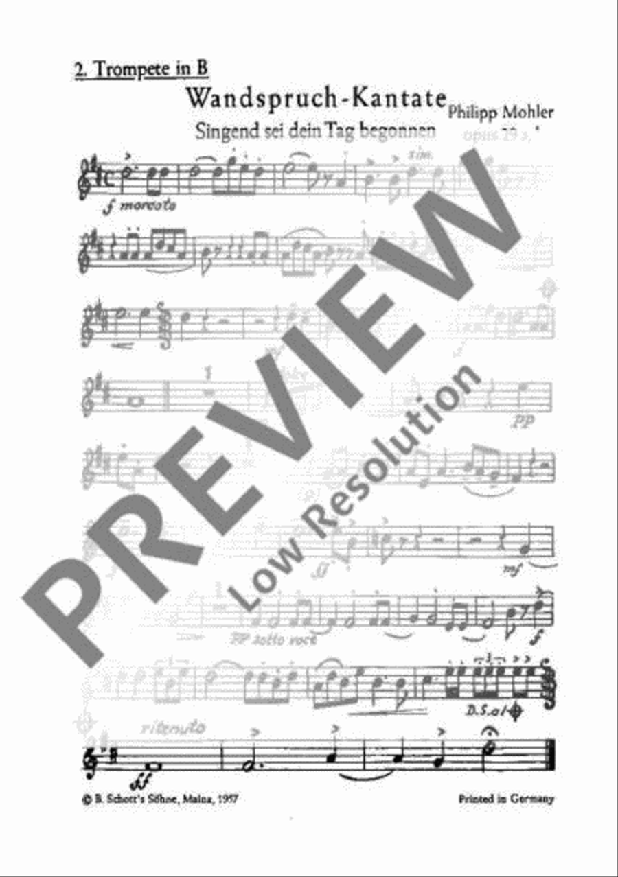Wandspruch-Kantate TTBB scores gallery preview page 17