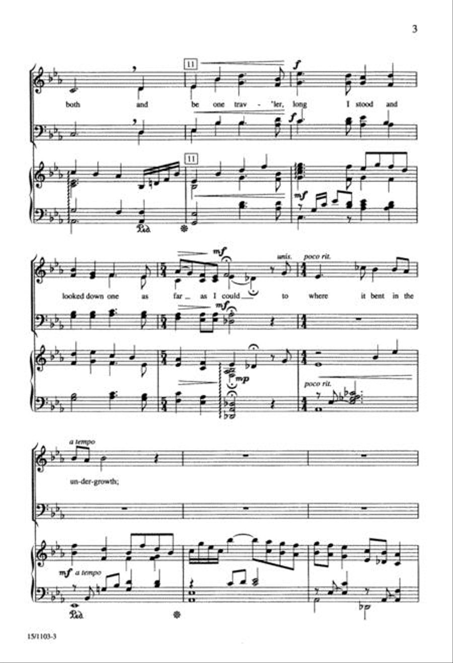 The Road Not Taken 4-Part scores gallery preview page 3