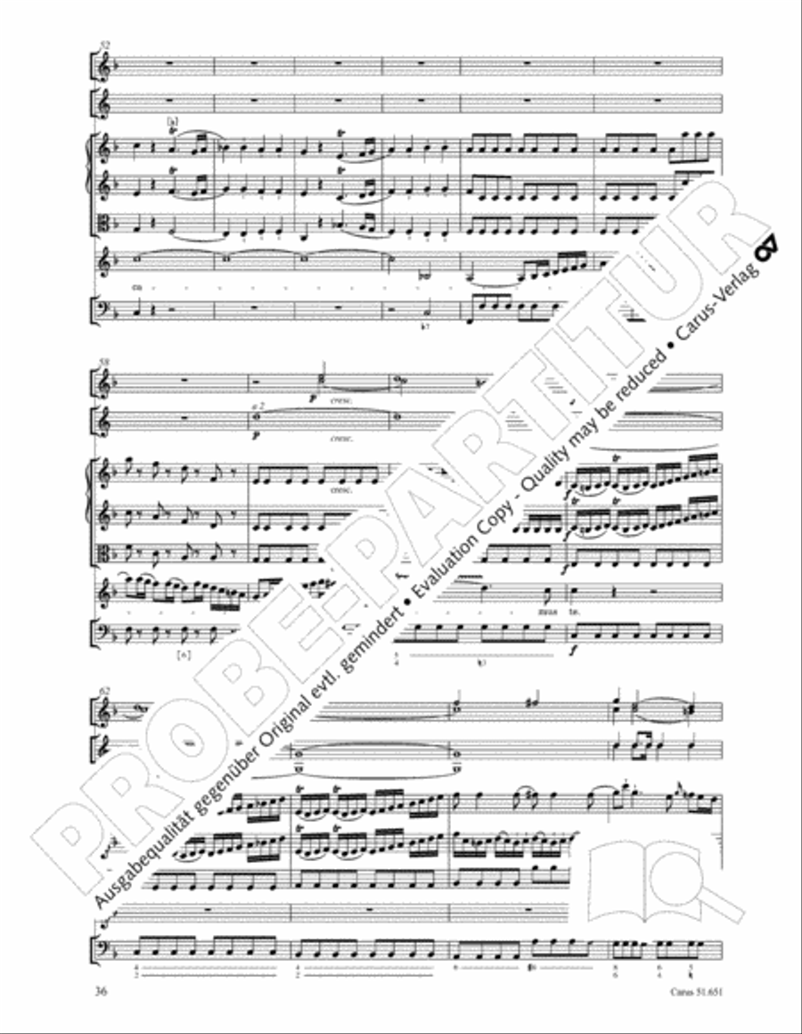 C Minor Mass, K. 427 (Missa in c KV 427) 4-Part scores gallery preview page 52