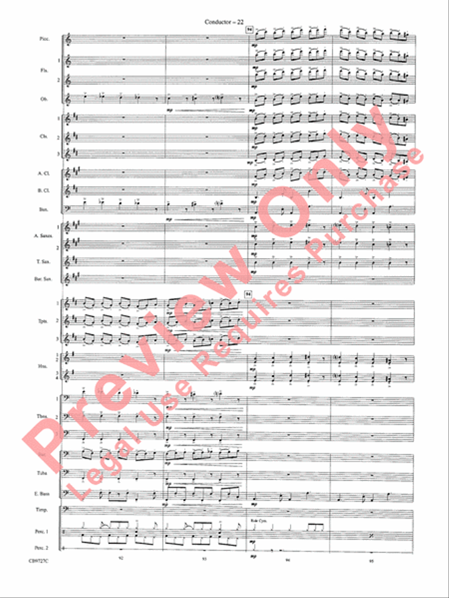 Dave Brubeck: It's About Time Concert Band scores gallery preview page 25