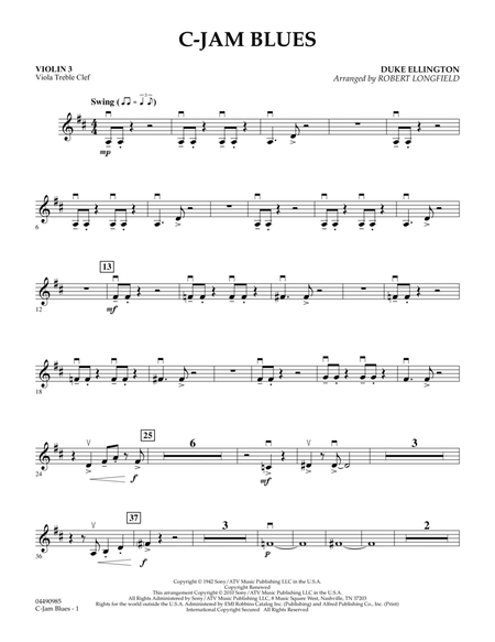C-Jam Blues - Violin 3 (Viola Treble Clef)