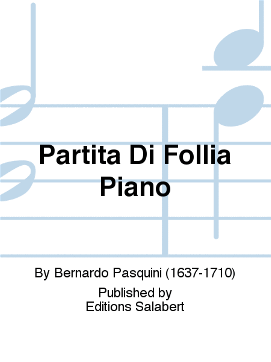 Partita Di Follia Piano Piano Solo scores gallery preview page 1
