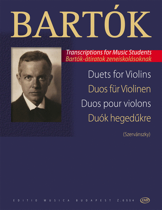 Book cover for Duets for Violins - Duos für Violinen