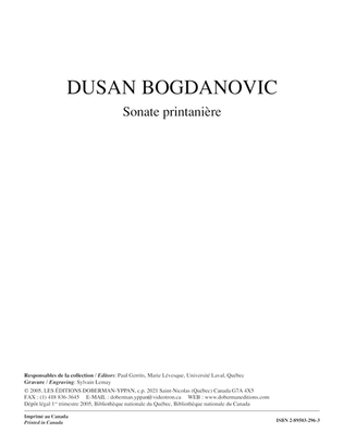 Book cover for Sonate printaniere (guit. / piano)