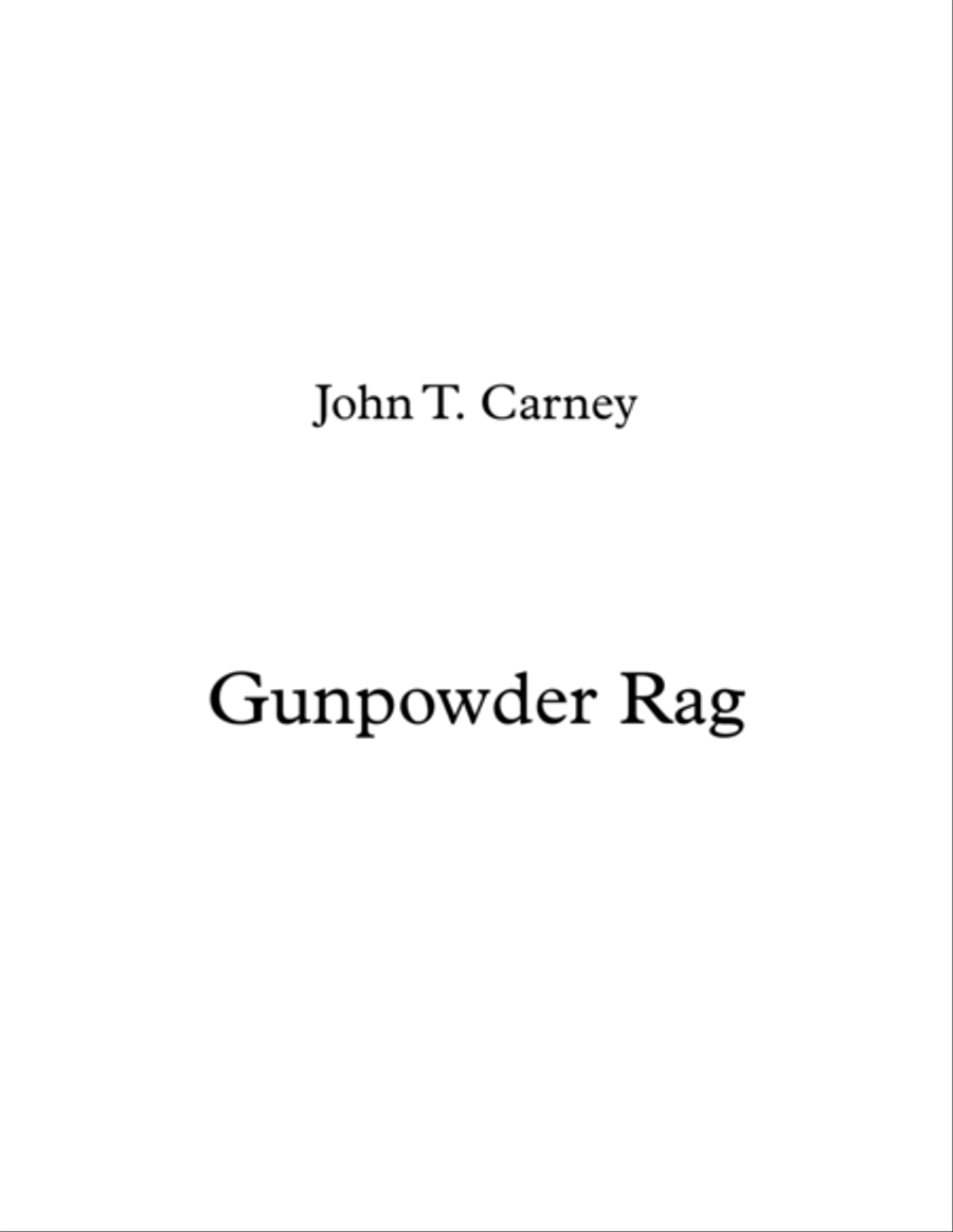 Gunpowder Rag Piano Solo scores gallery preview page 1