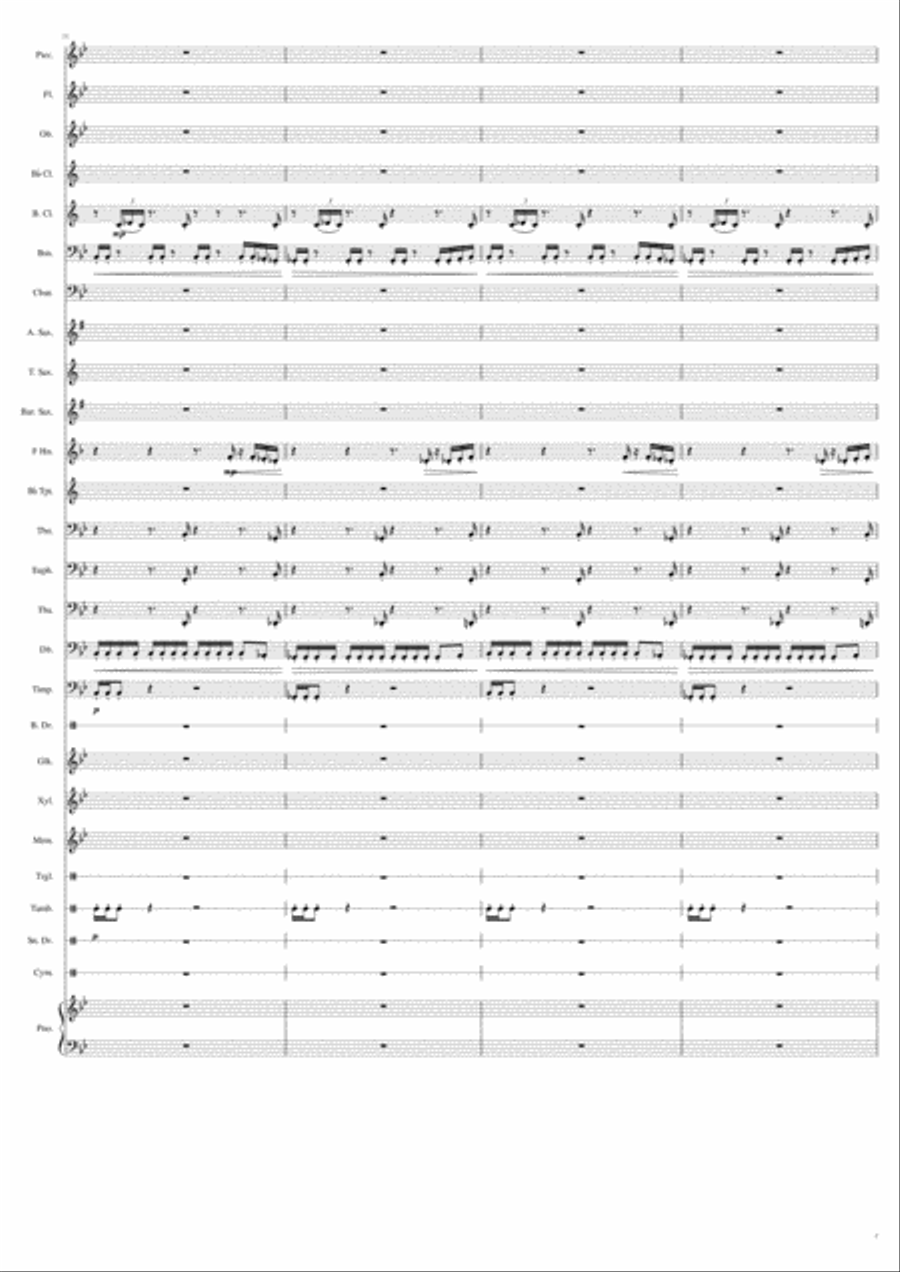Blast Off for Earth Concert Band scores gallery preview page 3