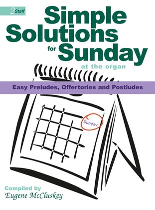 Book cover for Simple Solutions for Sunday at the Organ