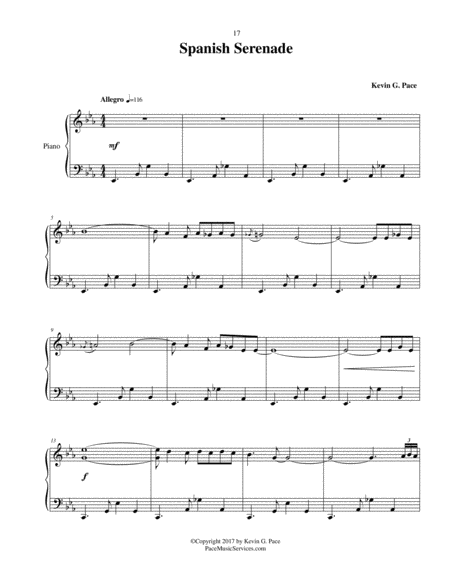 Spanish Serenade - original piano solo image number null