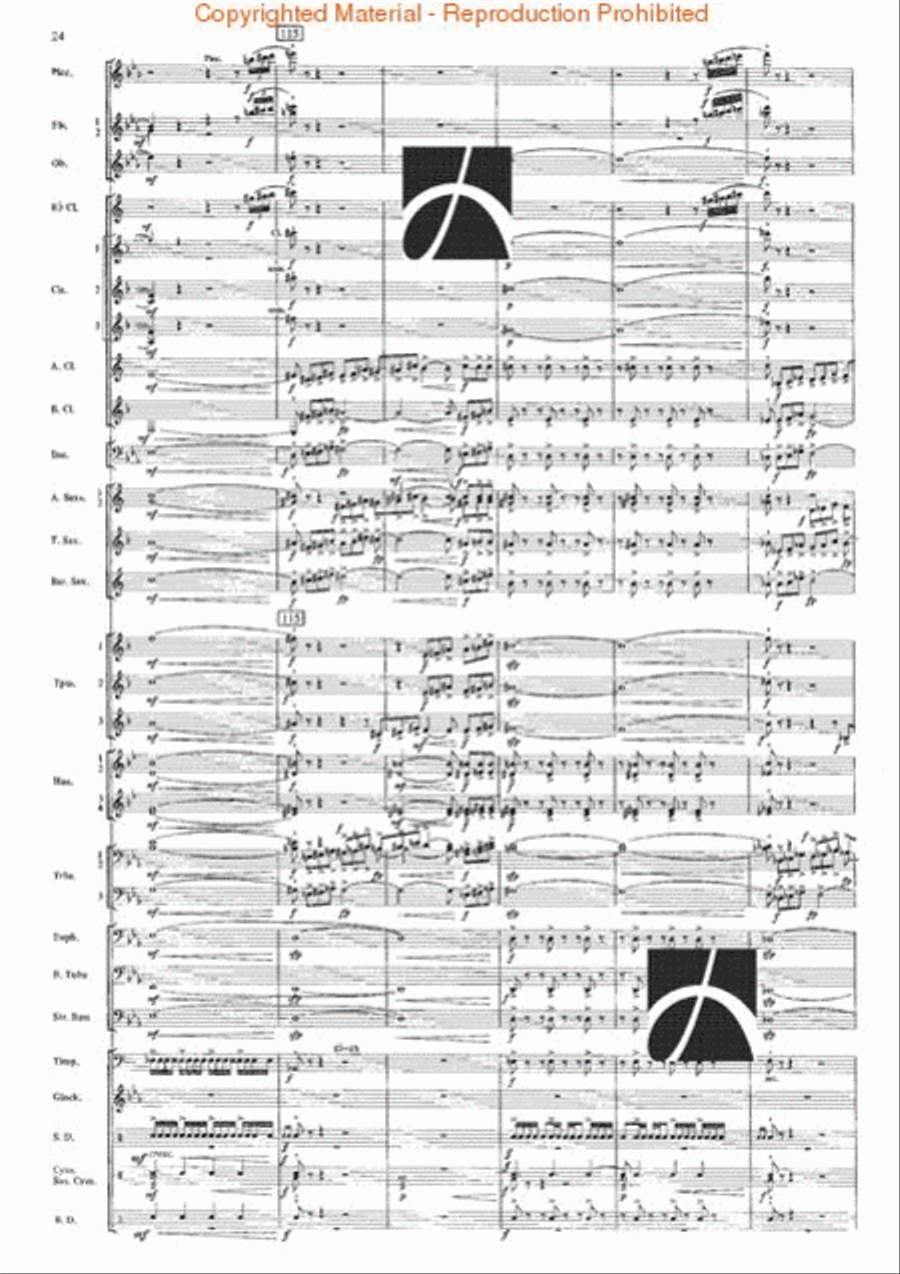 The Seventh Night of July Concert Band scores gallery preview page 21