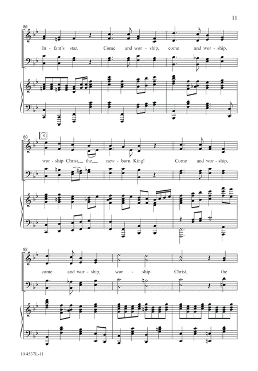 Arise, Arise and Shine! 4-Part scores gallery preview page 11