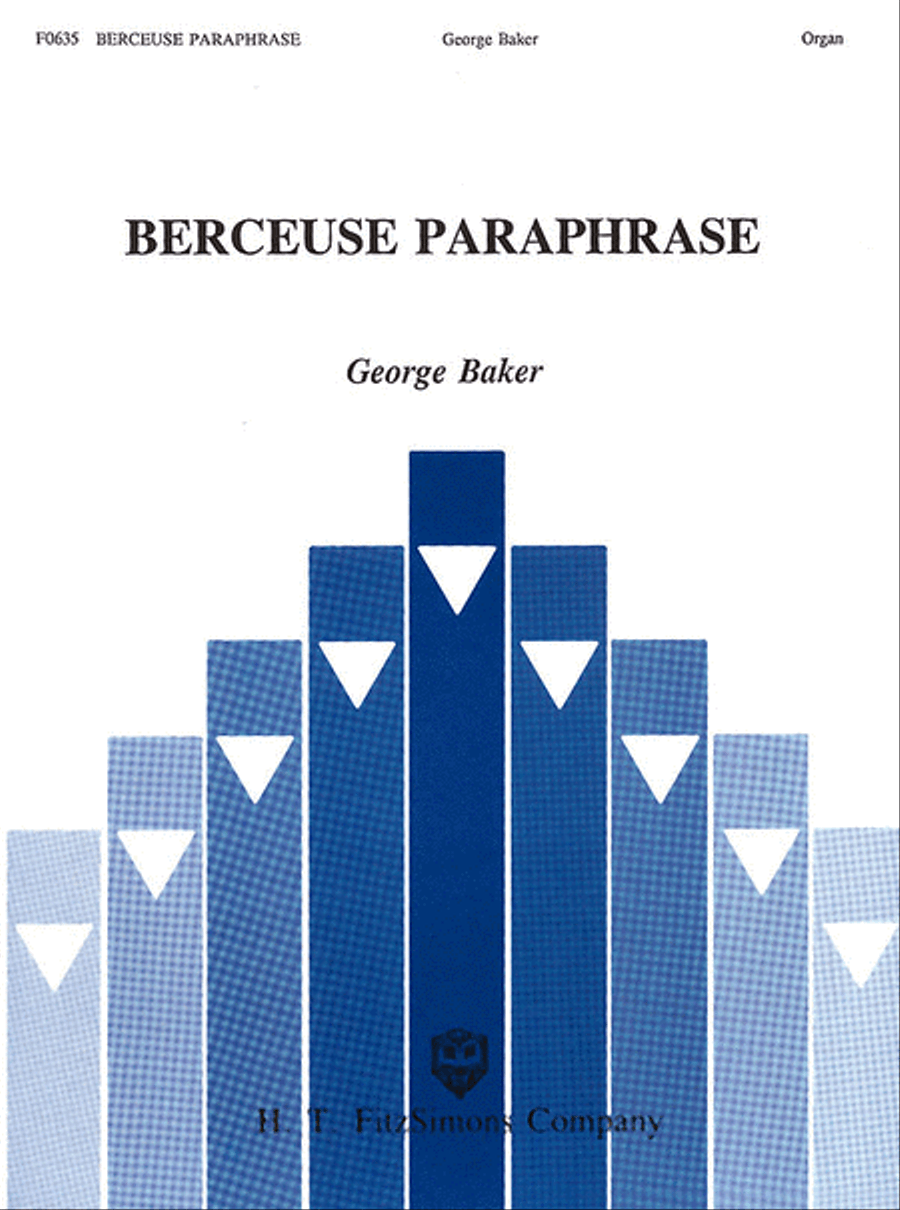 Berceuse Paraphrase Organ scores gallery preview page 1