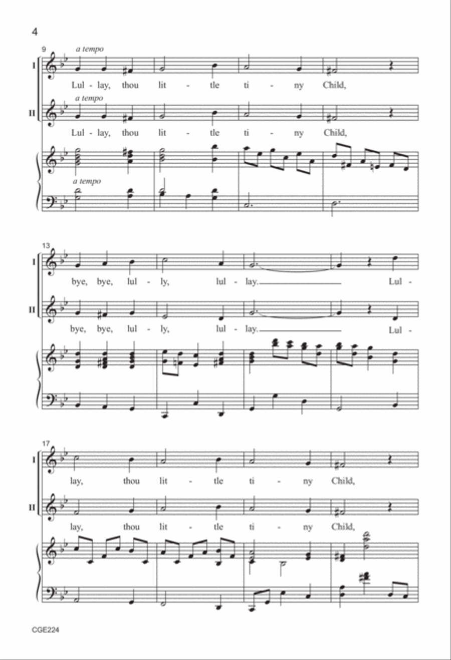 Lullay, Infant Holy (Two-part) 2-Part scores gallery preview page 3
