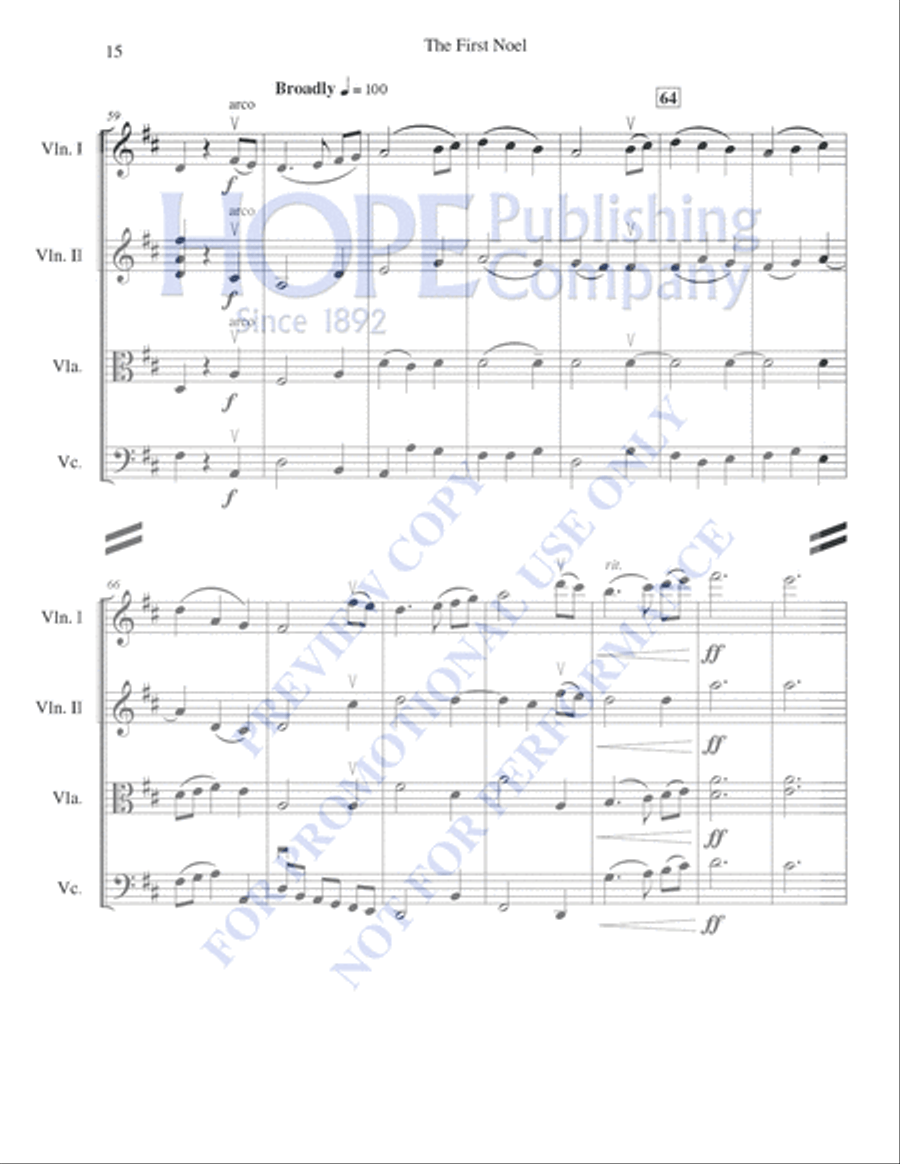 A String Quartet Christmas String Quartet scores gallery preview page 16