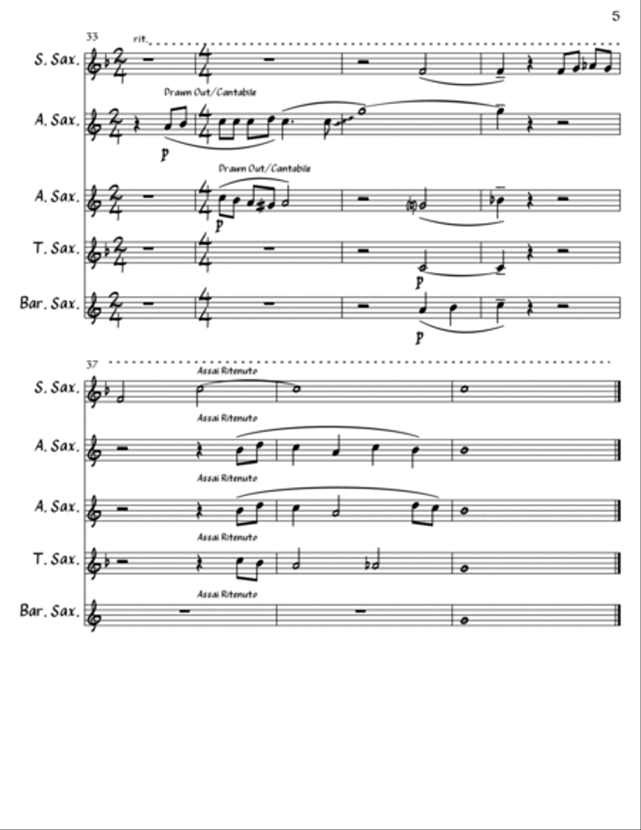 I'll Be Seeing You Woodwind Ensemble scores gallery preview page 5