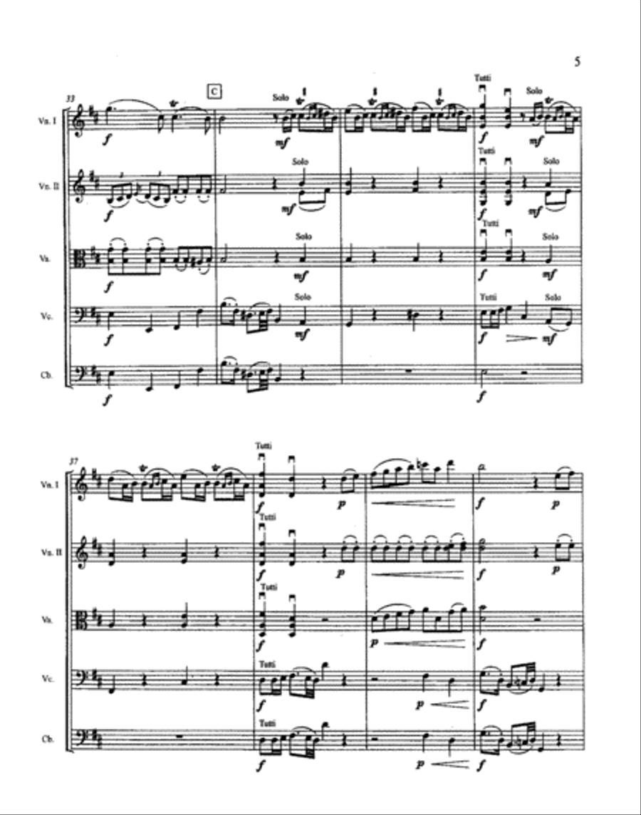 Sonata for Strings String Orchestra scores gallery preview page 6