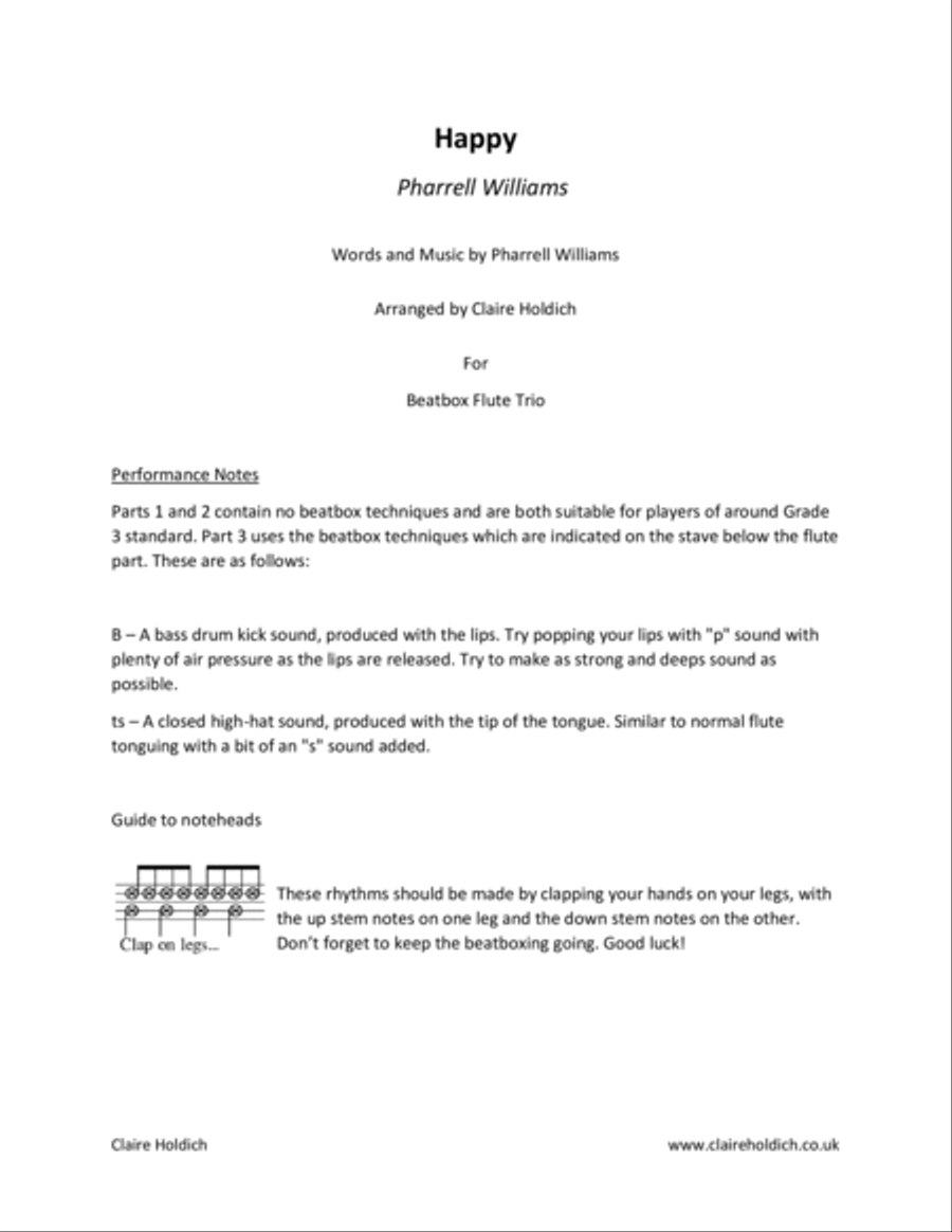 Happy Woodwind Trio scores gallery preview page 1