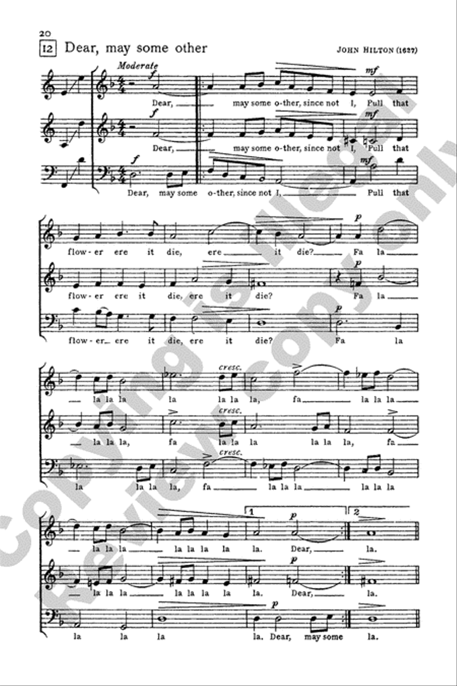 Invitation to Madrigals, Book 1 3-Part scores gallery preview page 15