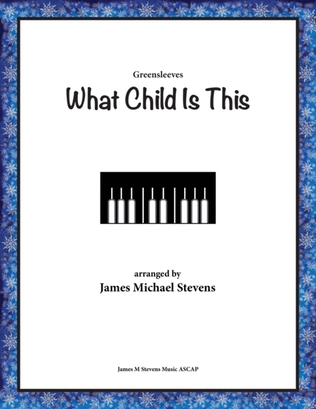 Book cover for What Child Is This - Quiet Christmas Piano - Greensleeves