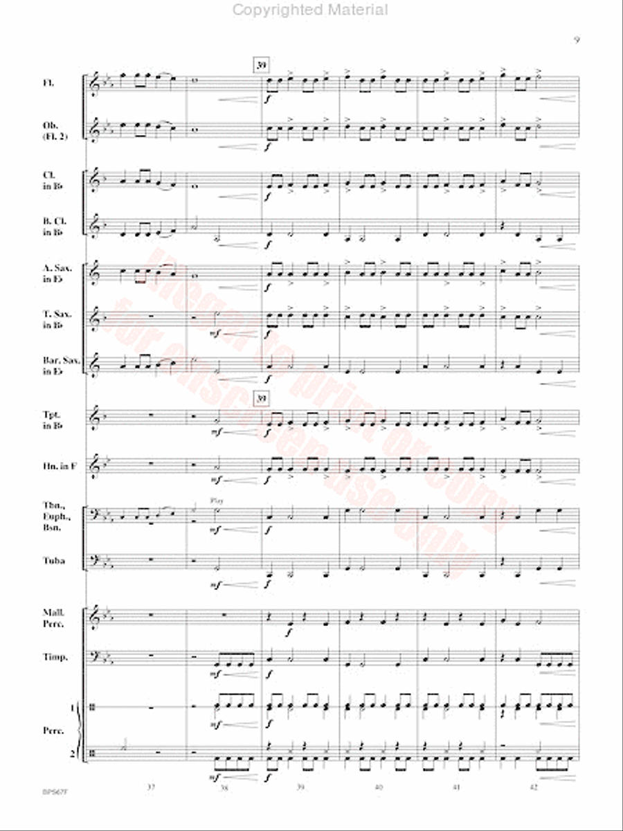 Aftershock Concert Band scores gallery preview page 10