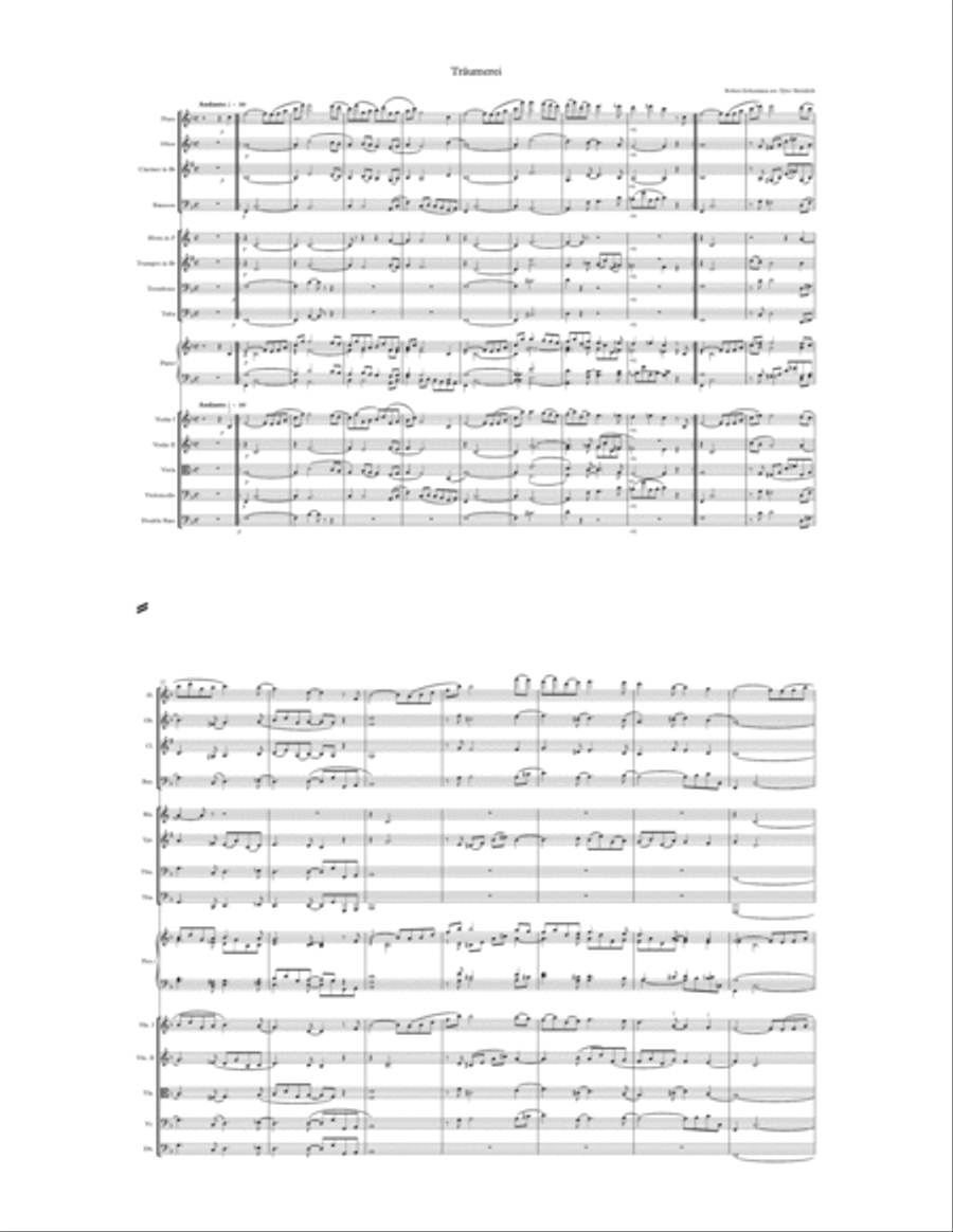 Träumerei Full Orchestra scores gallery preview page 2