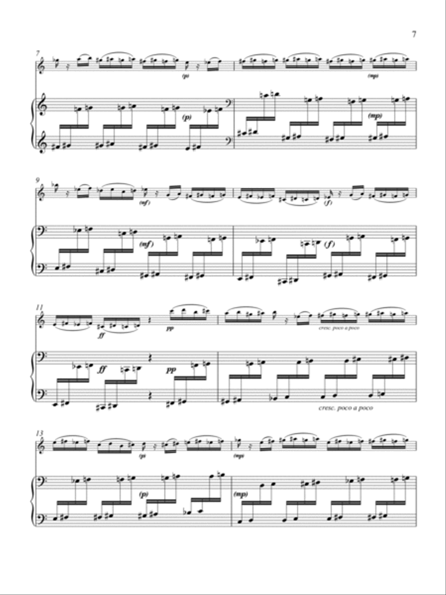 Six Preludes Alto Saxophone scores gallery preview page 6