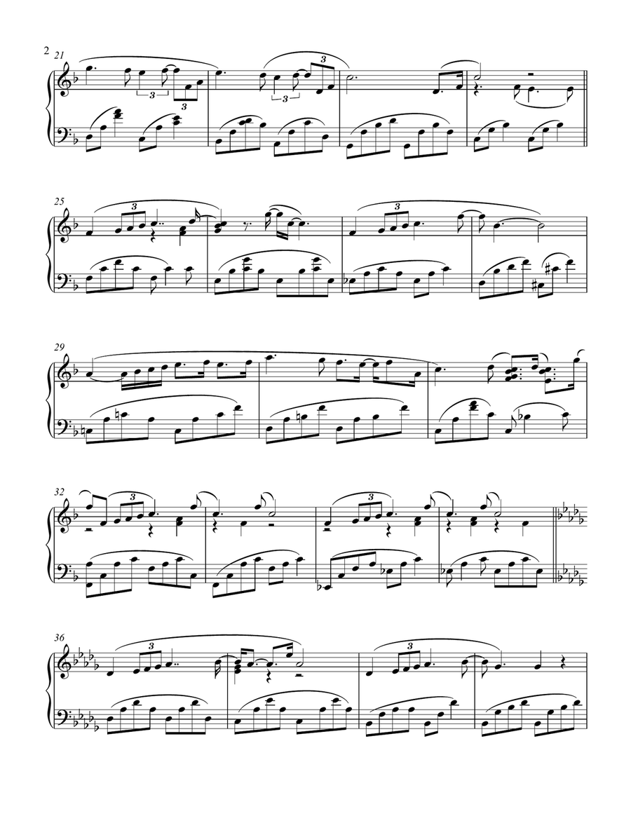 Once Upon A Time Piano Solo scores gallery preview page 2