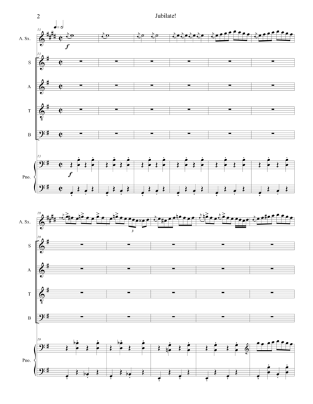 Jubilate! (SATB and alto sax) image number null
