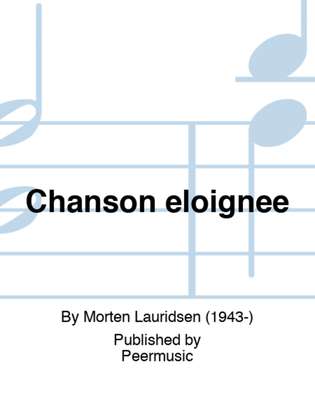 Book cover for Chanson eloignee