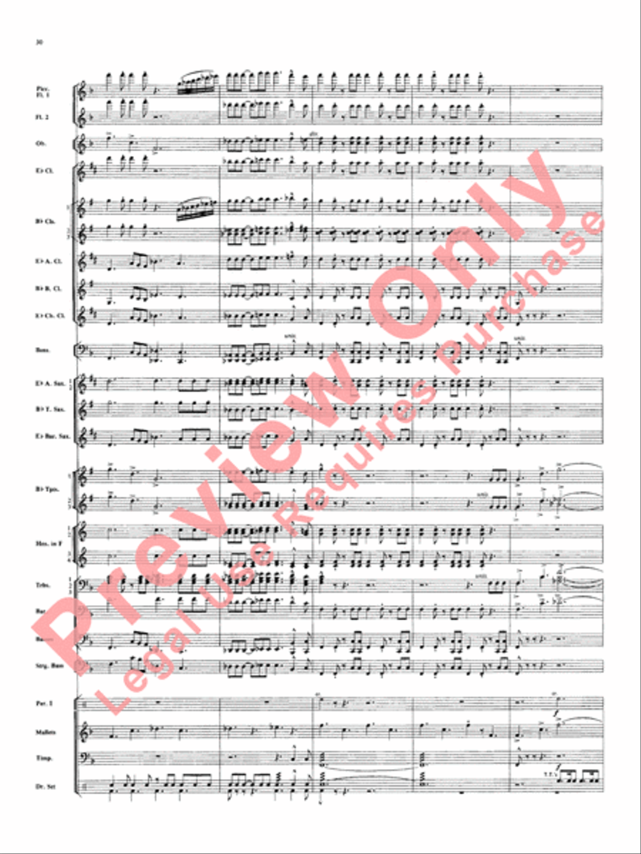 Superman Concert Band scores gallery preview page 31